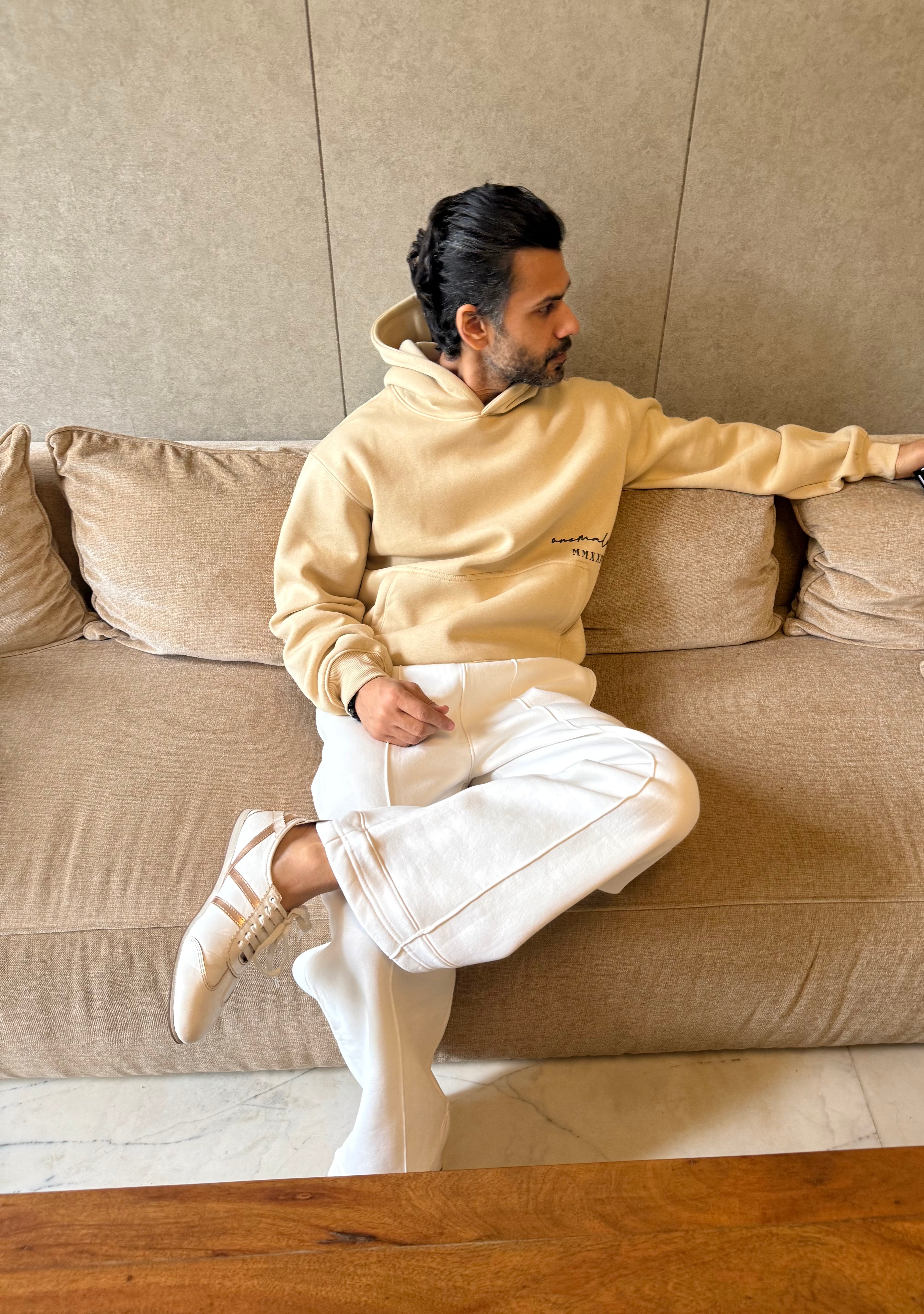 Hoodie - Beige