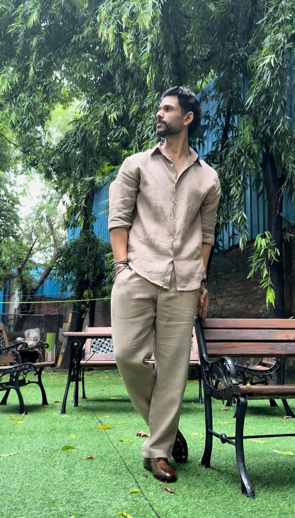 Linen Coord Set - Beige