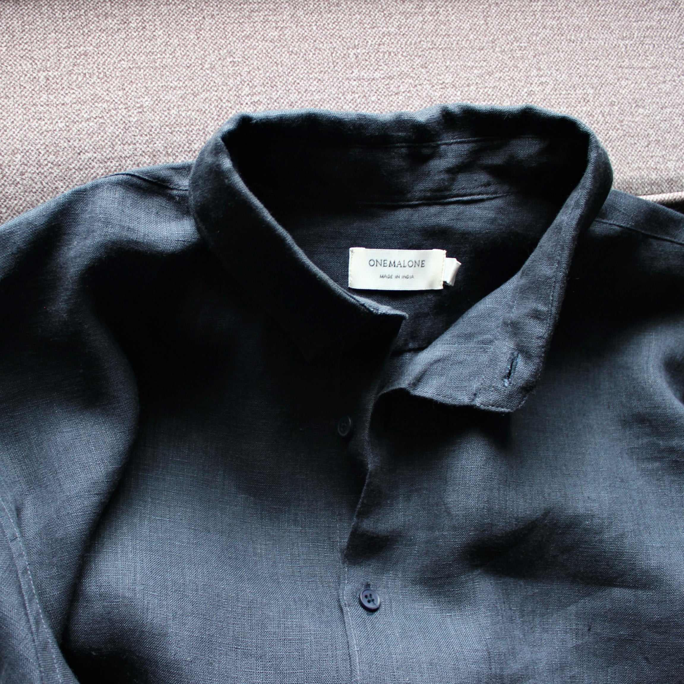 Linen Coord Set - Navy Blue