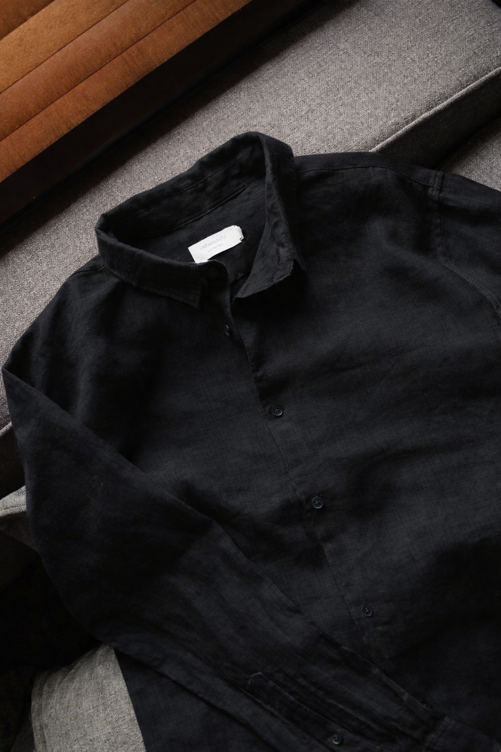 Black Linen Shirt