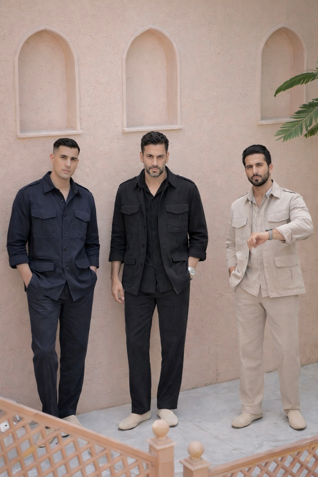 Linen Shacket - Black