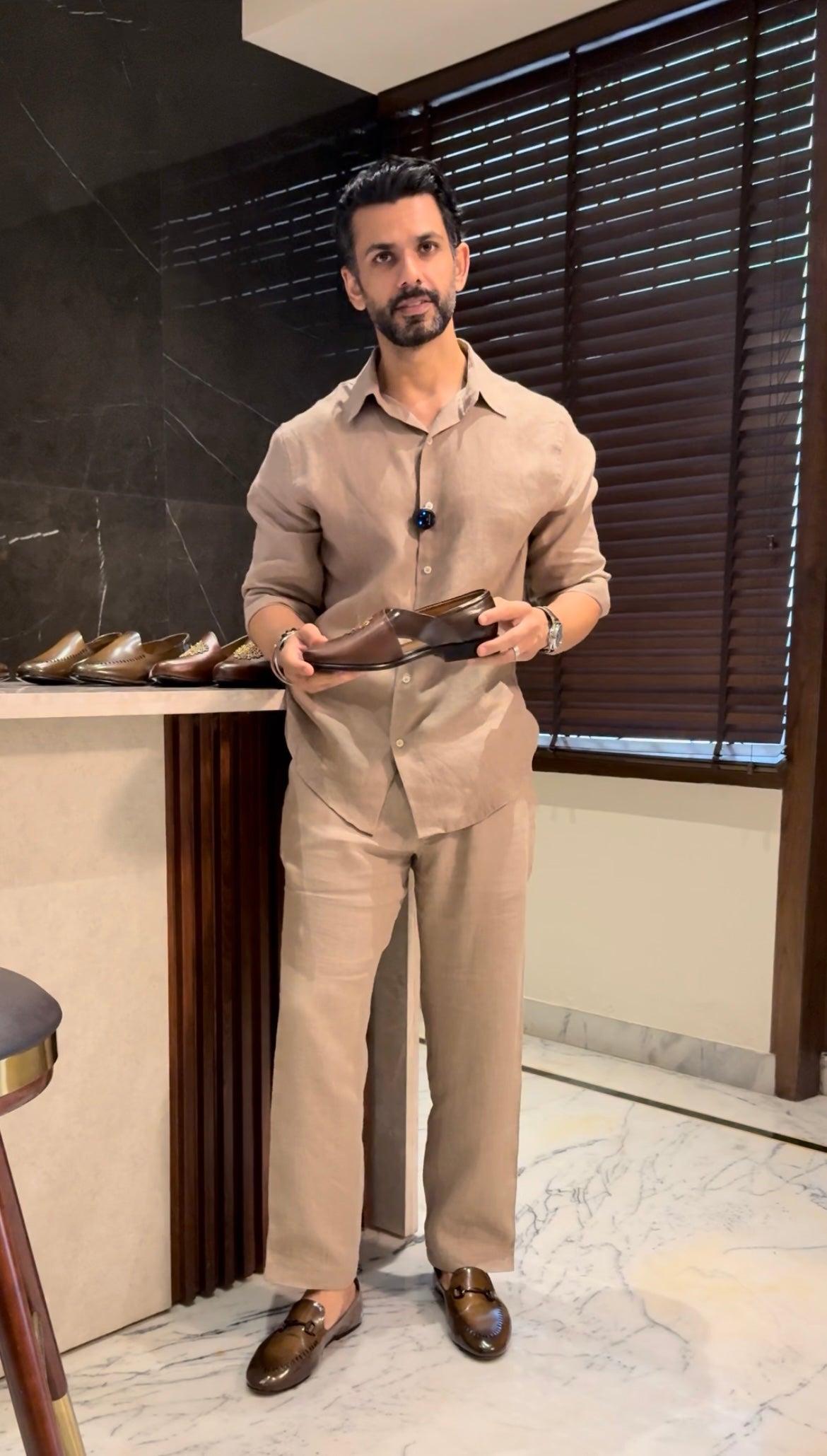 Linen Coord Set - Beige