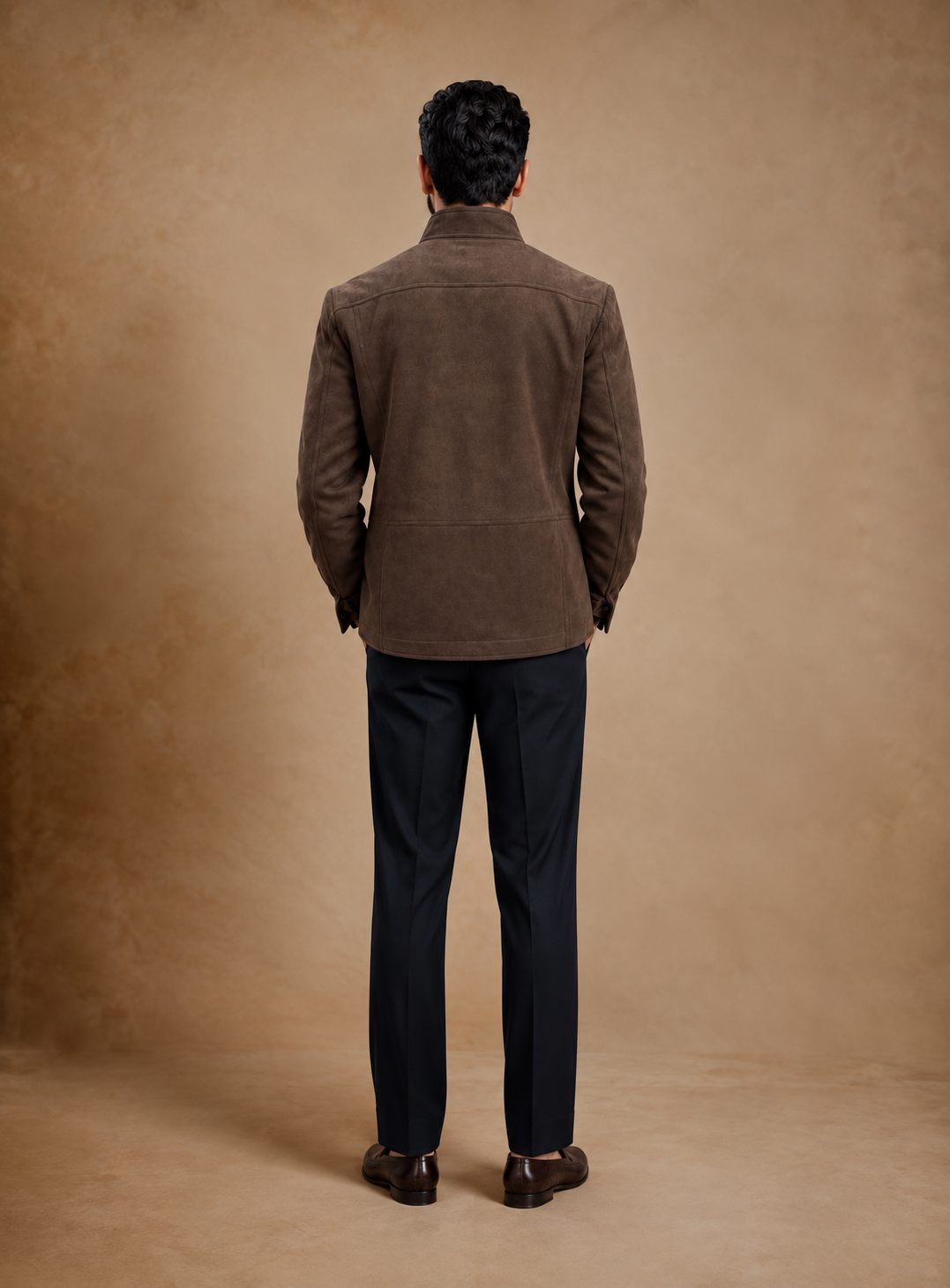Suede SAFARI JACKET - Brown