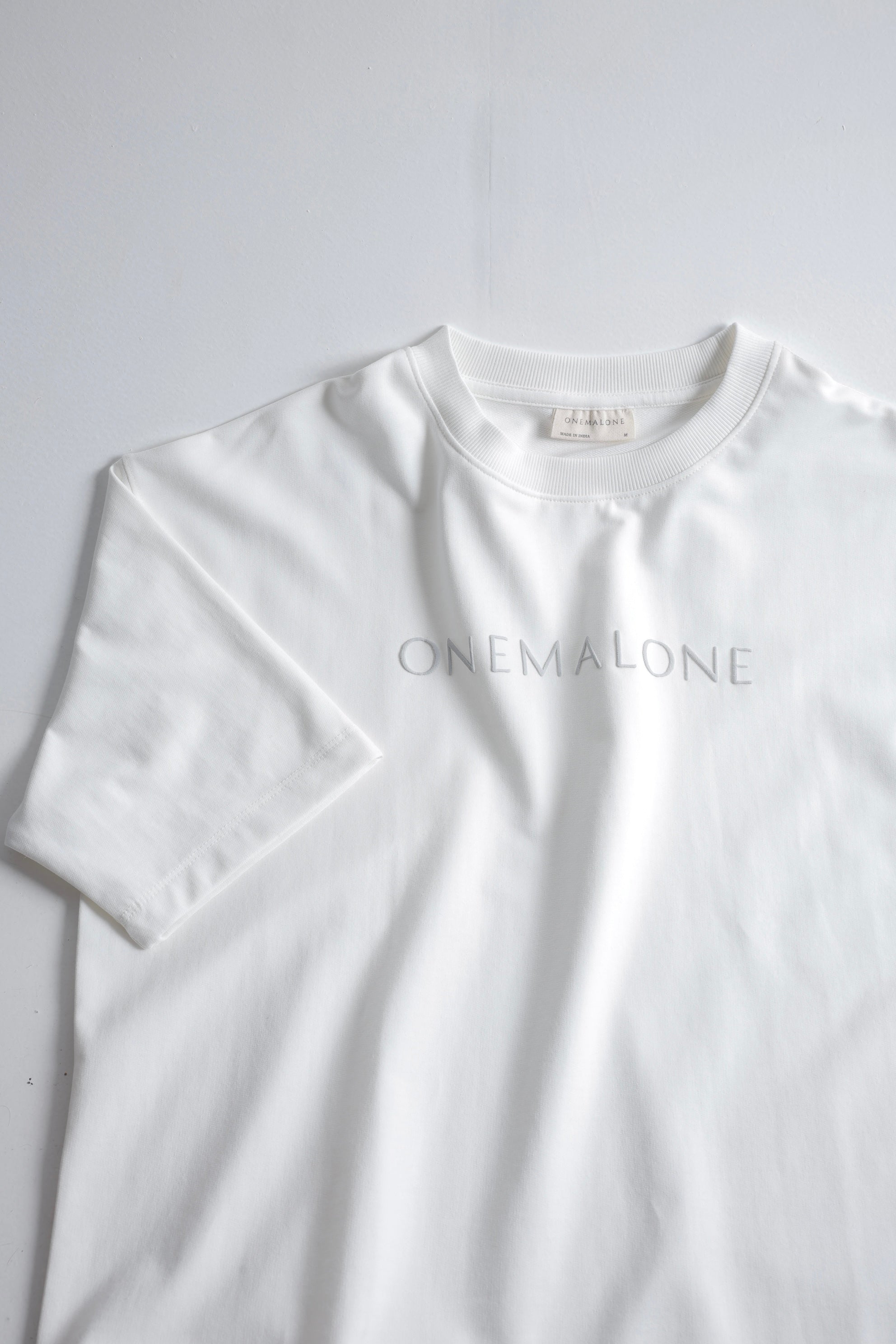 Drop Shoulder Ivory T-shirt