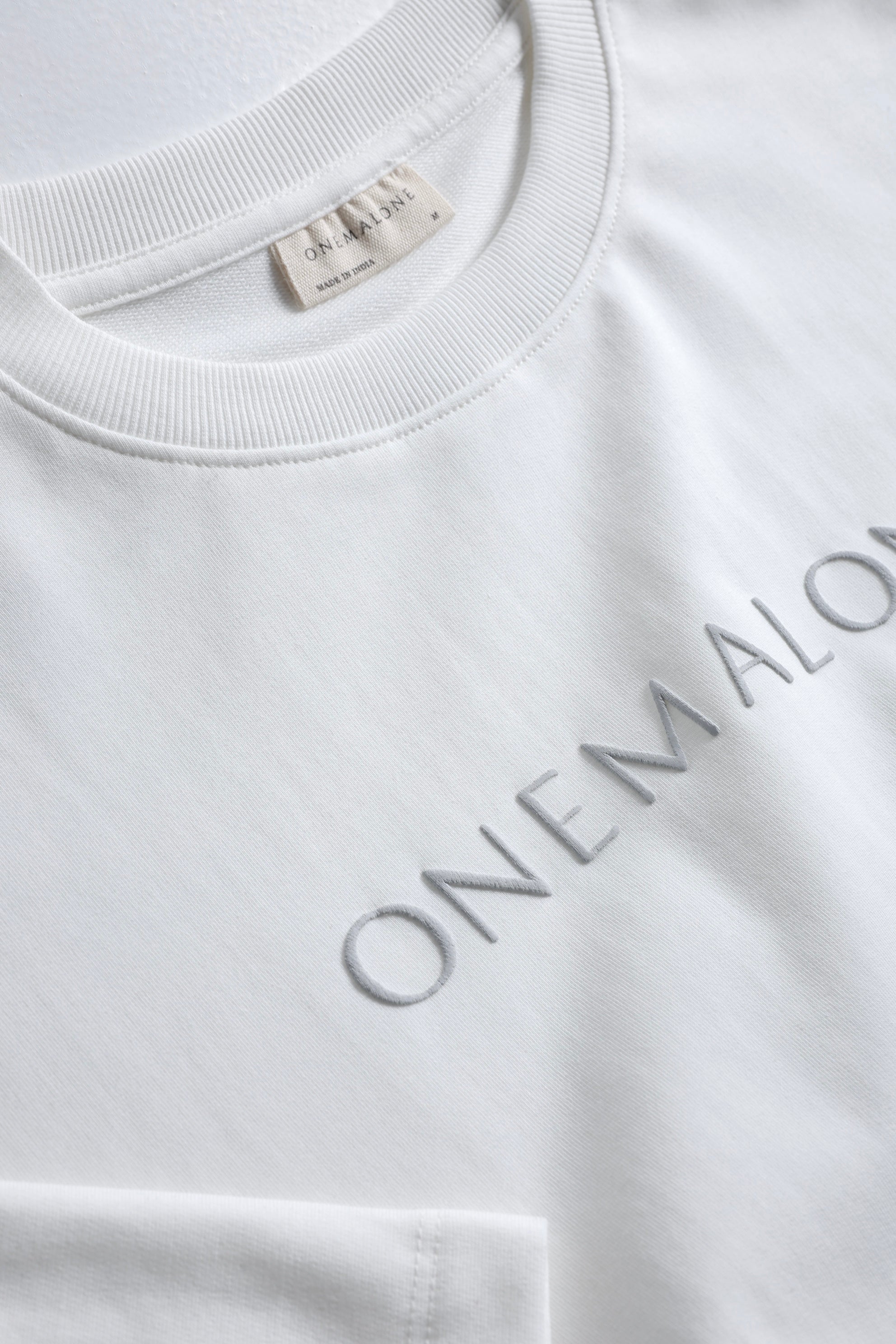 Drop Shoulder Ivory T-shirt