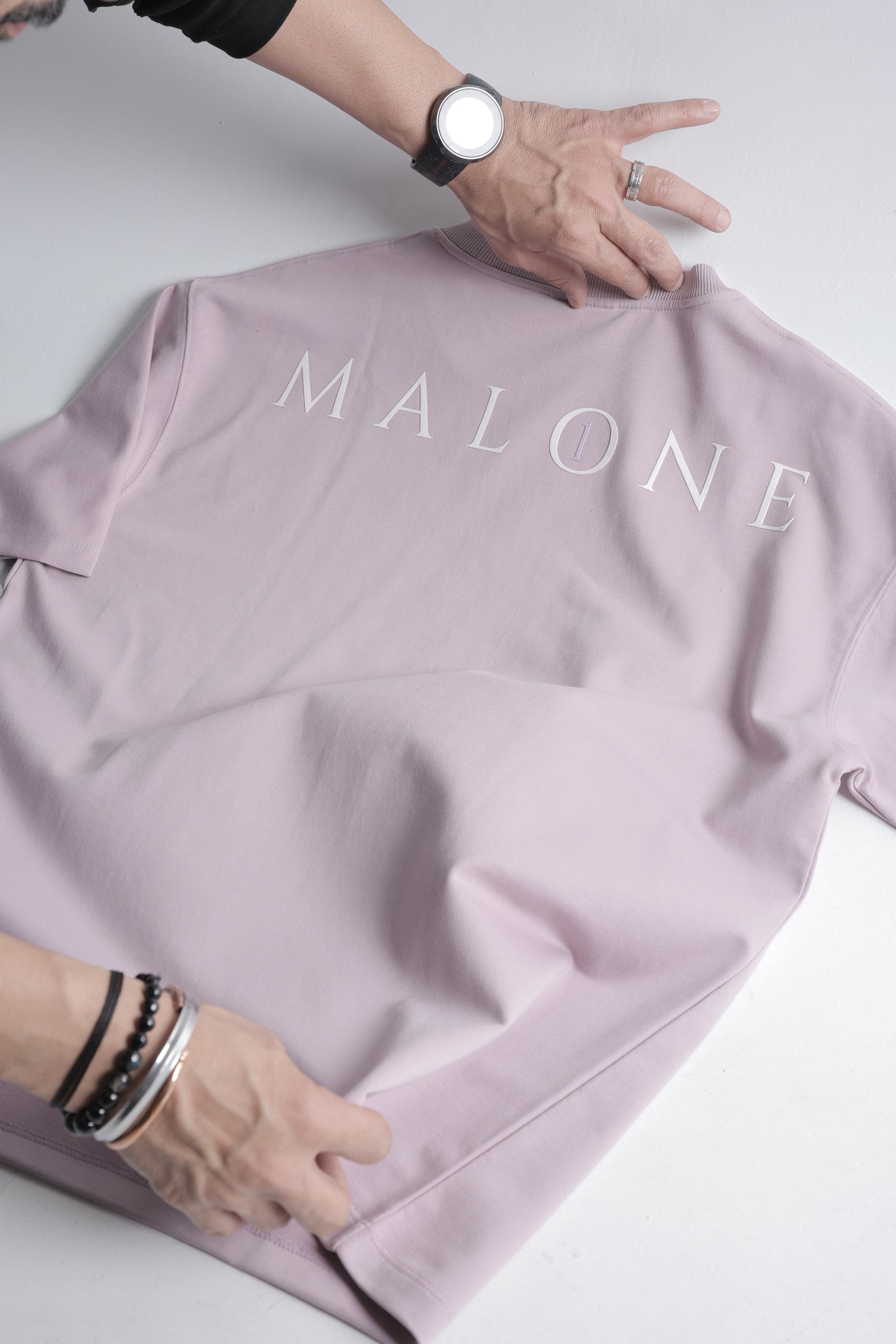 Drop Shoulder Dusty Pink T-shirt