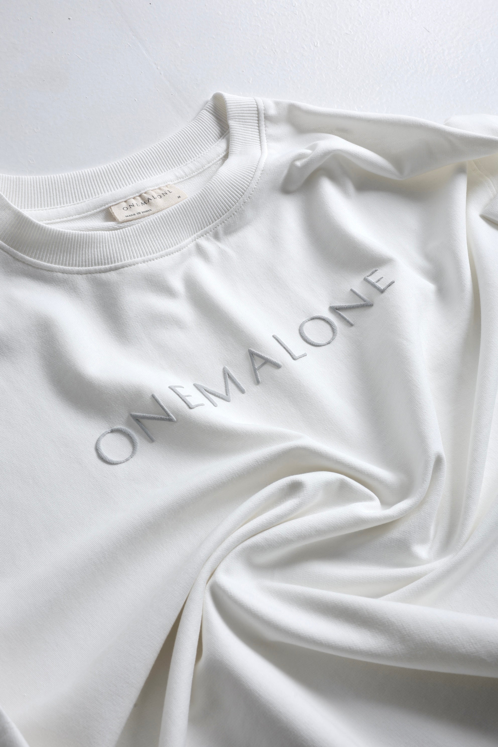 Drop Shoulder Ivory T-shirt