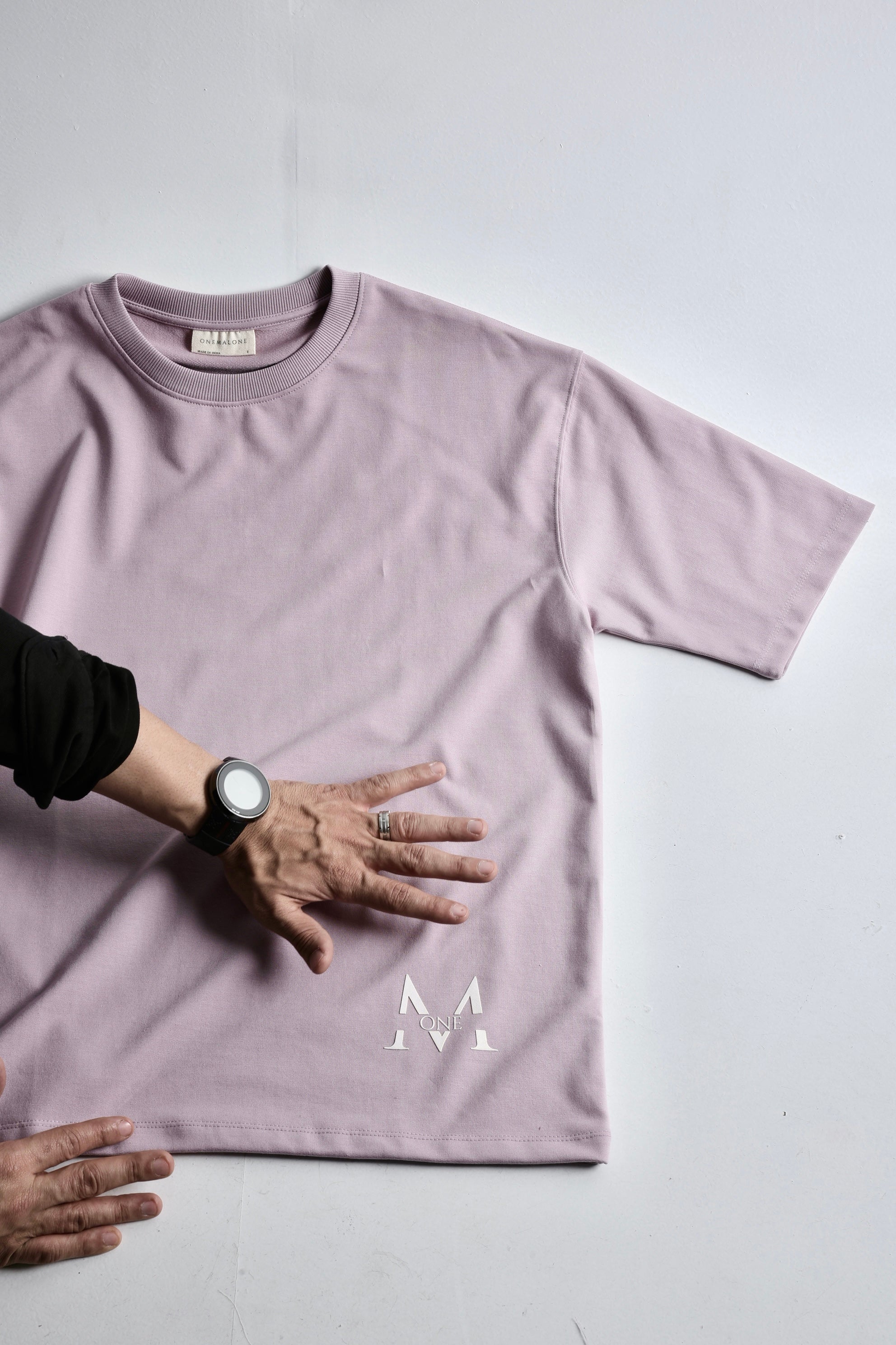 Drop Shoulder Dusty Pink T-shirt