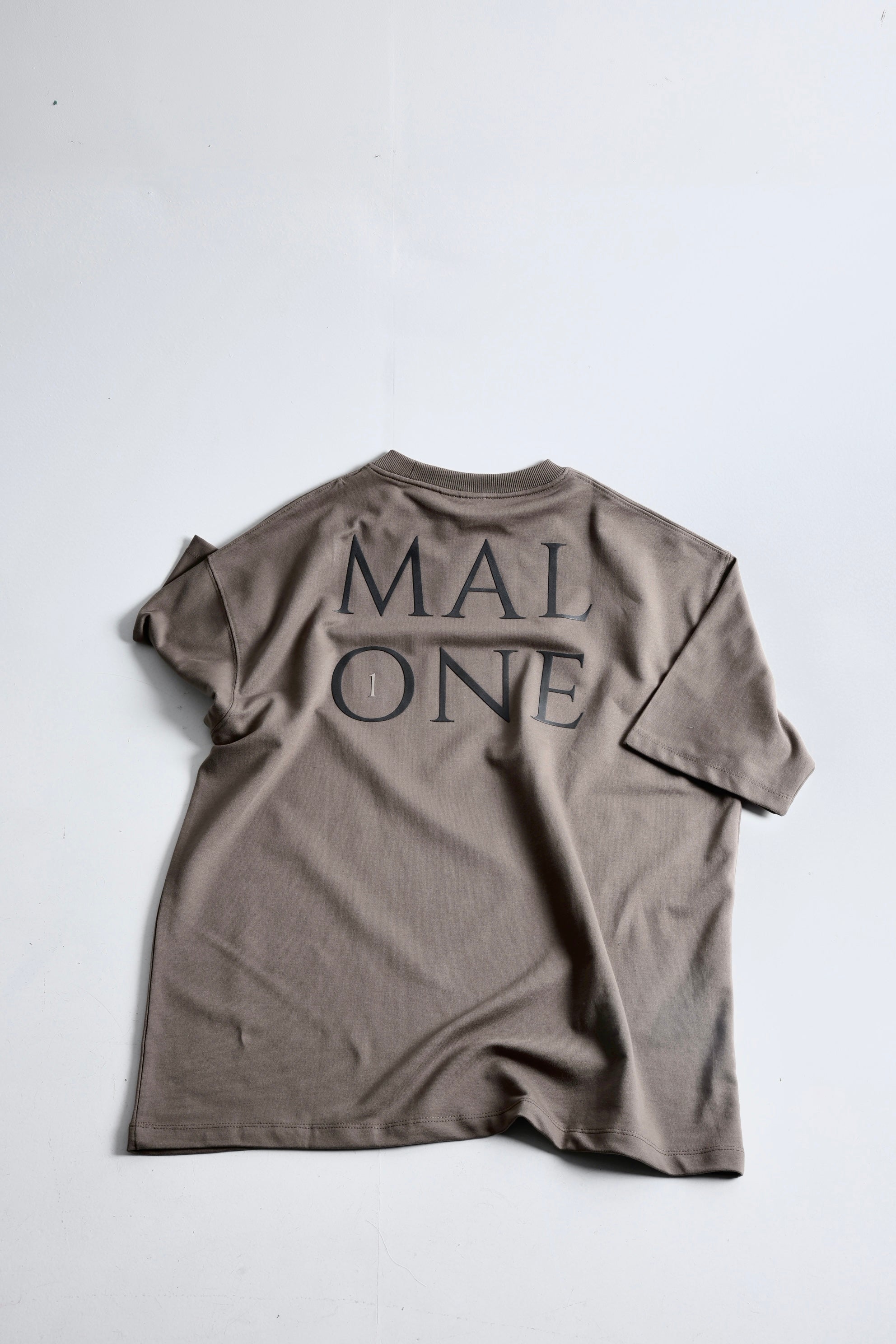Drop Shoulder Mocha T-shirt