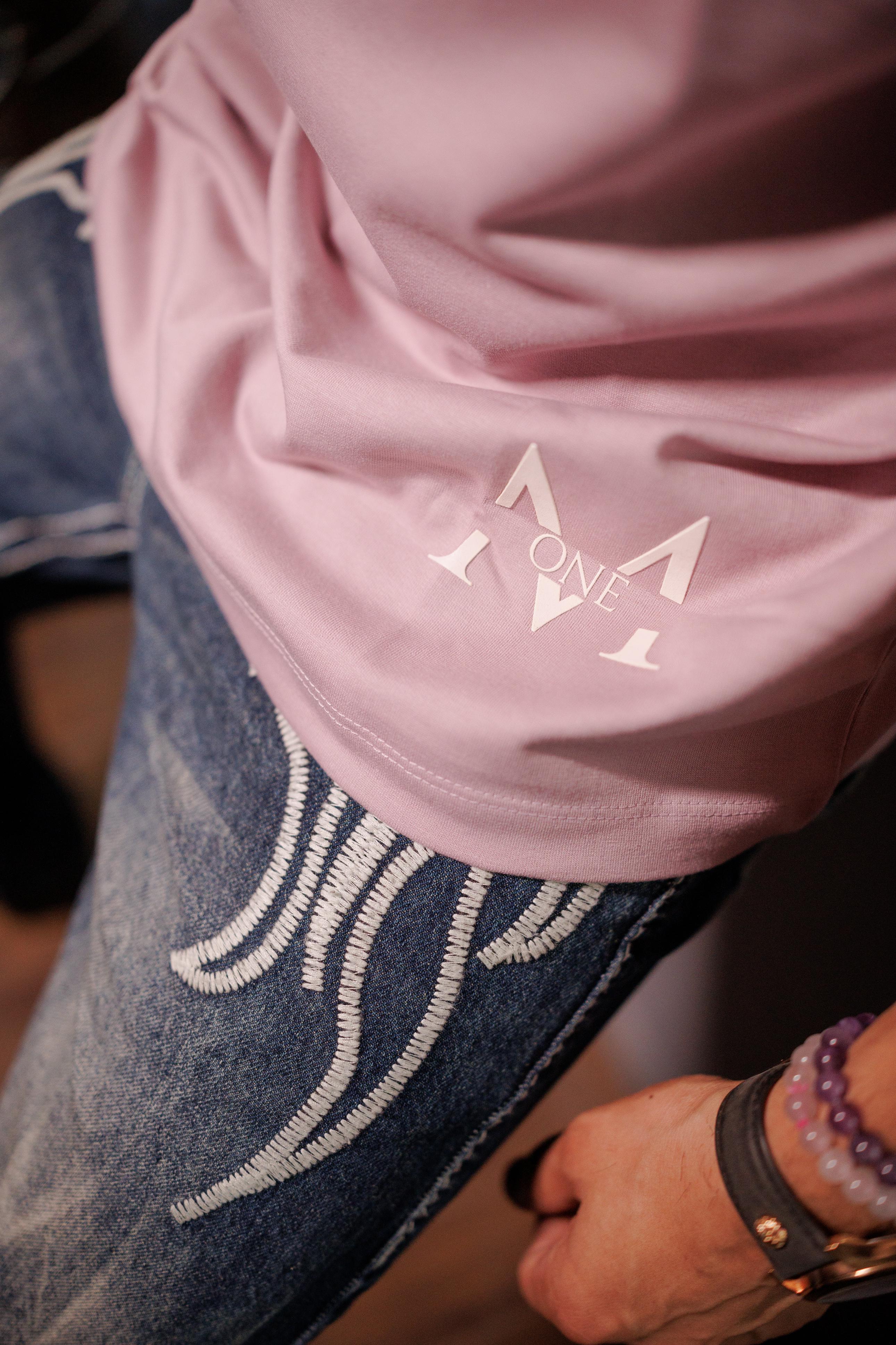 Drop Shoulder Dusty Pink T-shirt