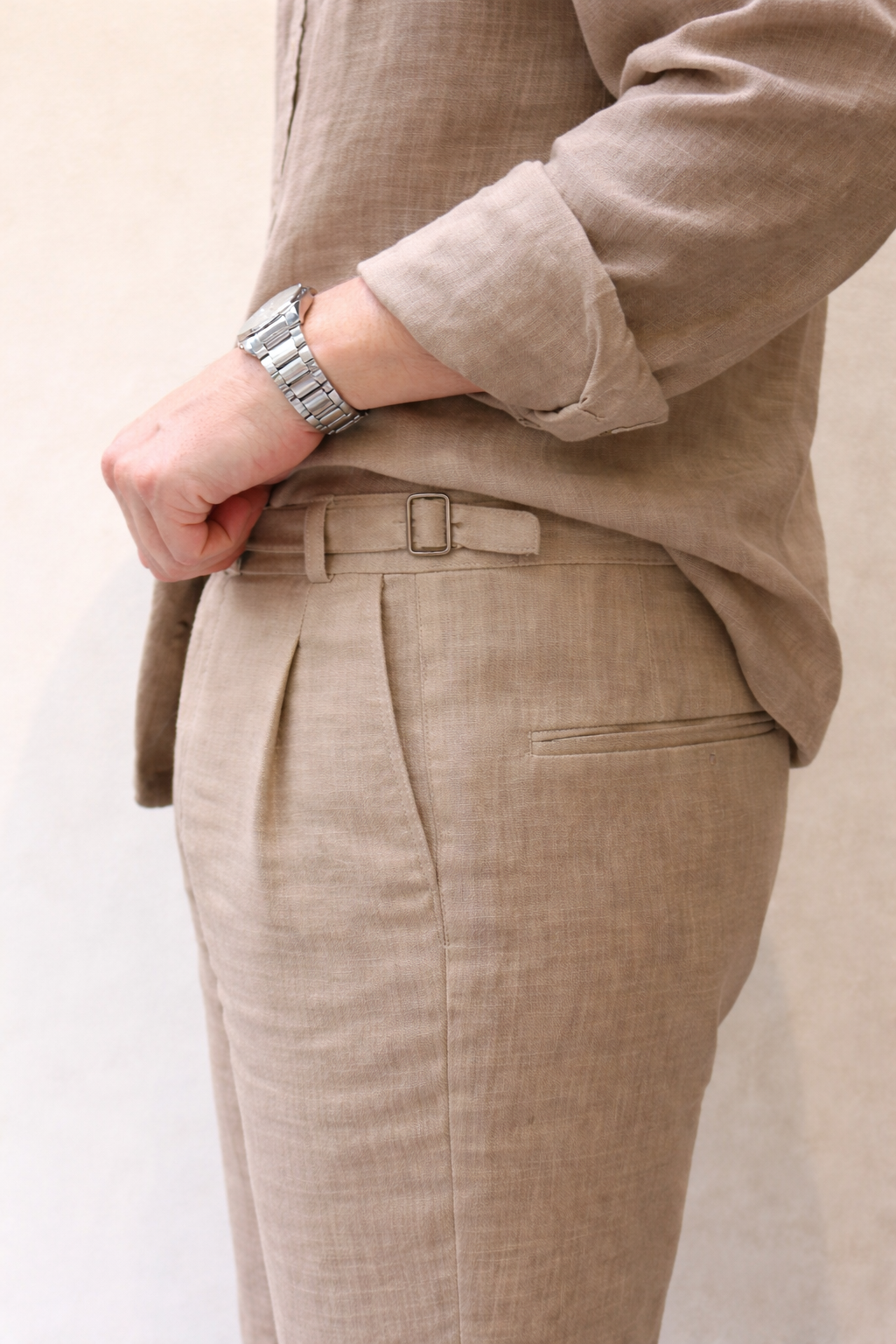 Linen Beige Pants
