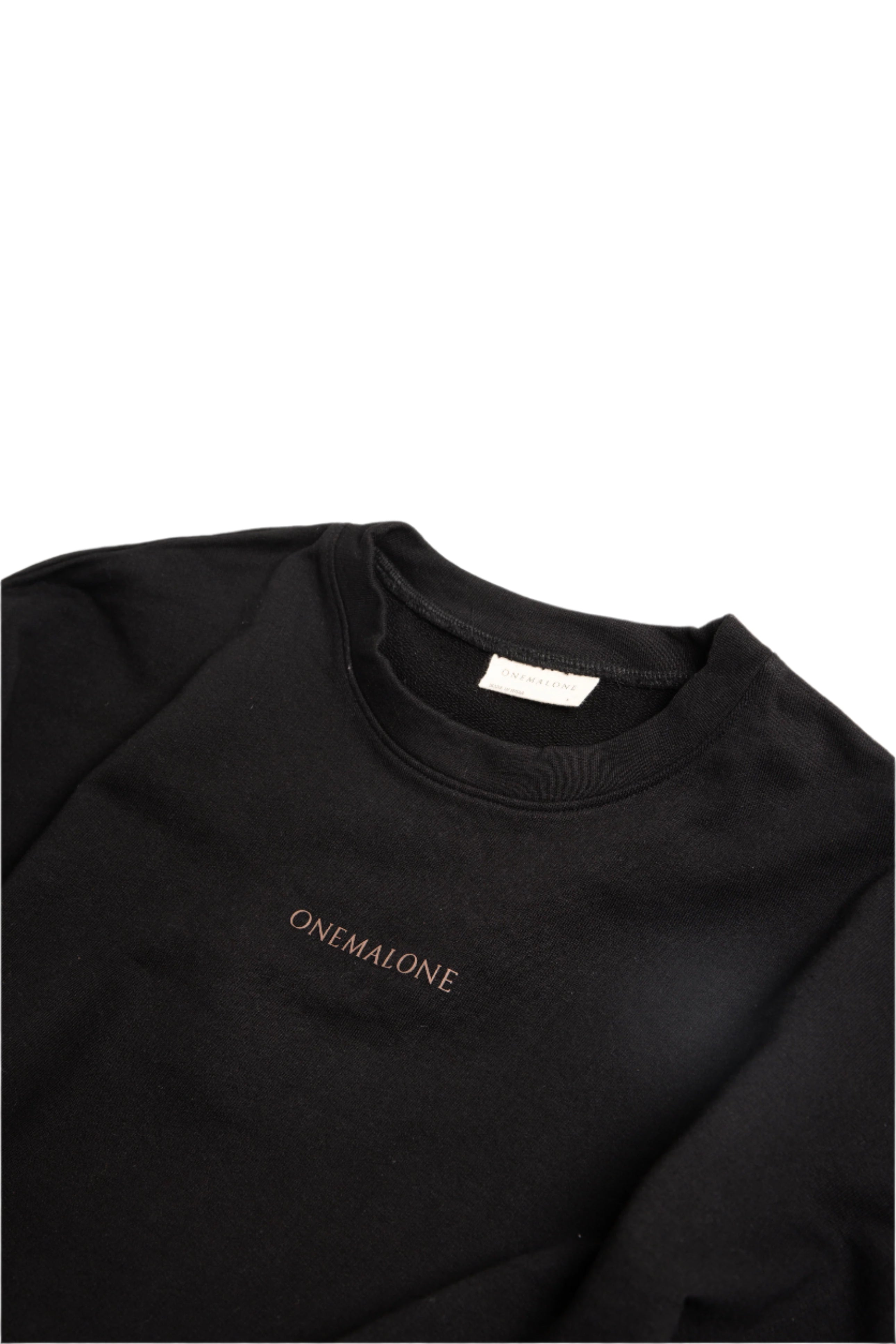 Crop Crew Sweatshirt - Black