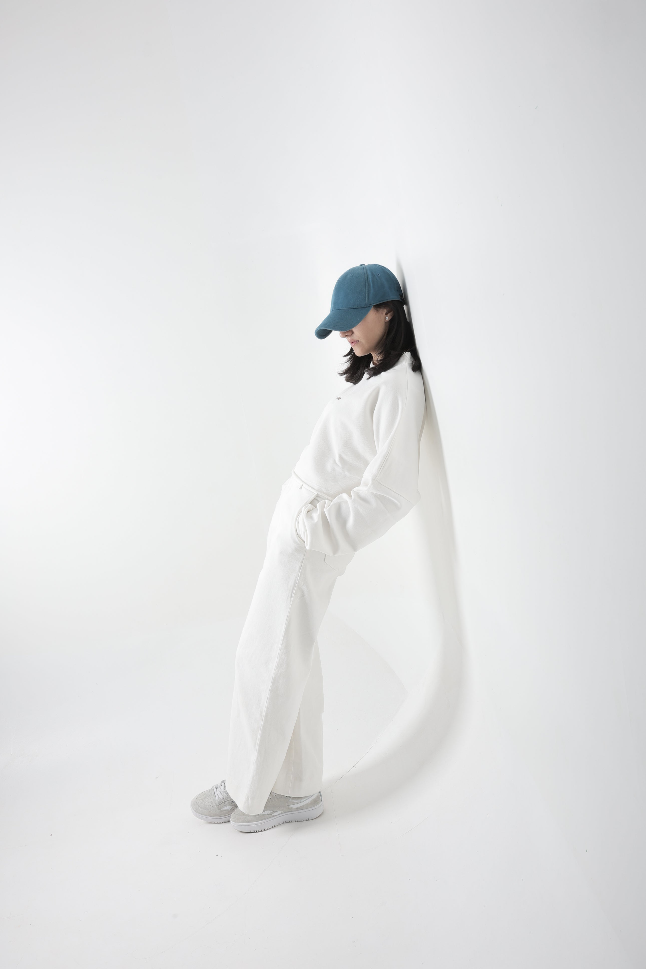 Crop Crew Sweatshirt - White