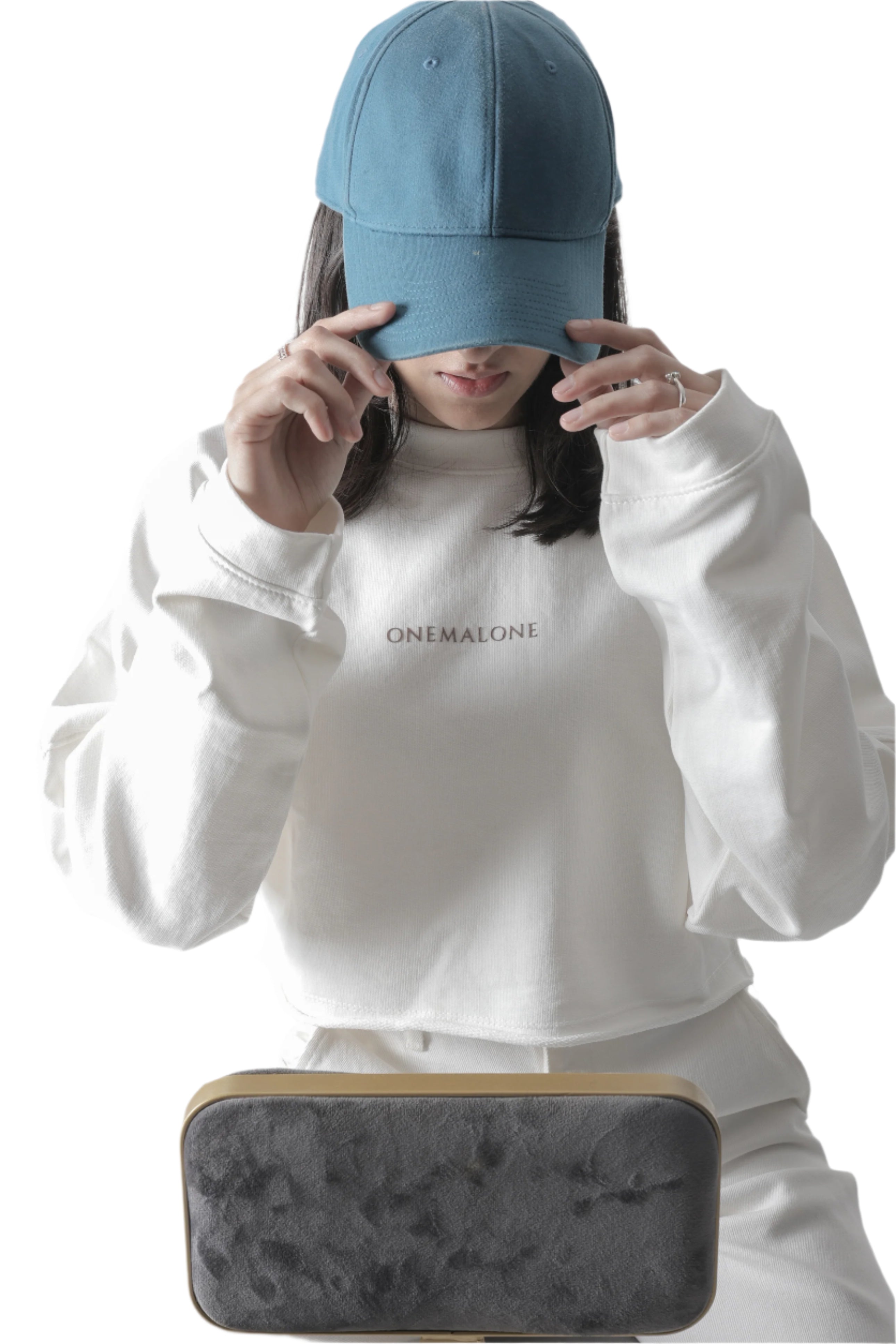 Crop Crew Sweatshirt - White
