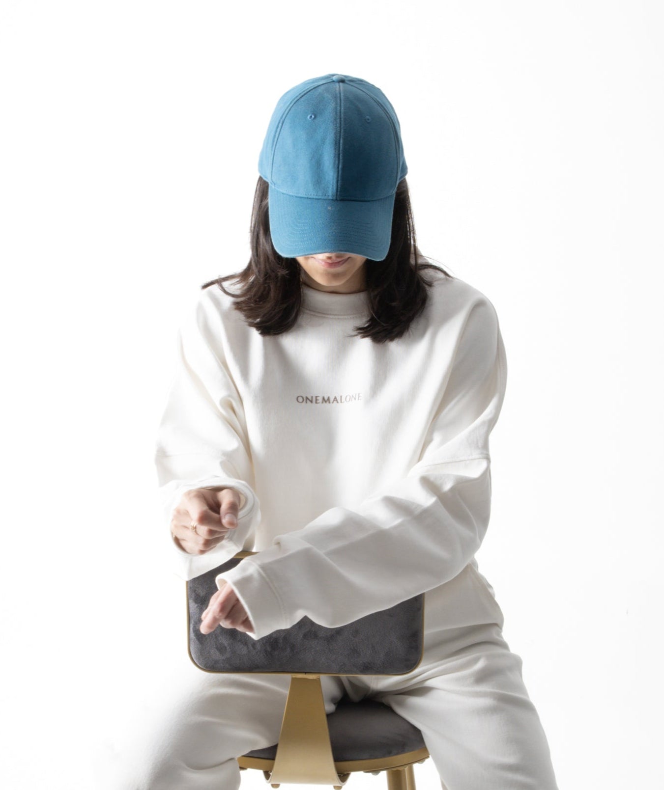 Crop Crew Sweatshirt - White