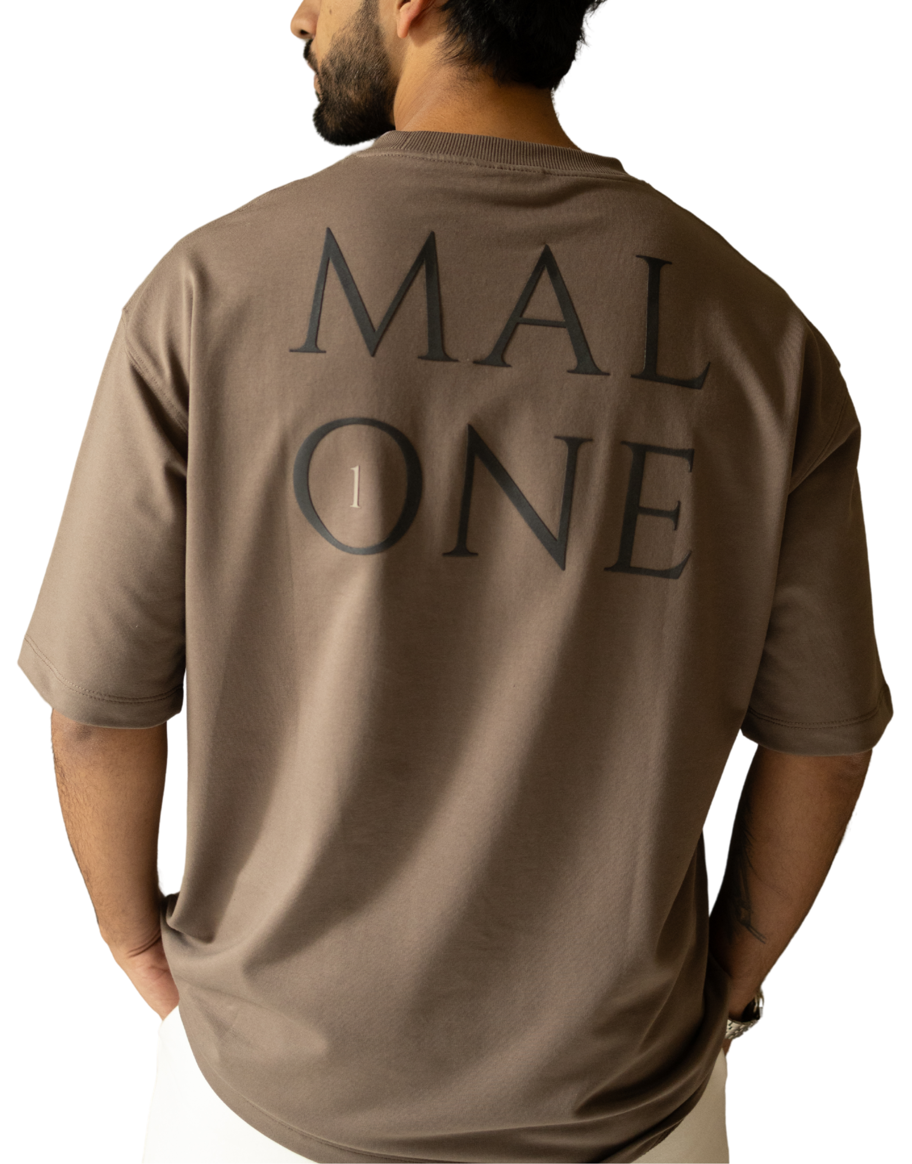 Drop Shoulder Mocha T-shirt