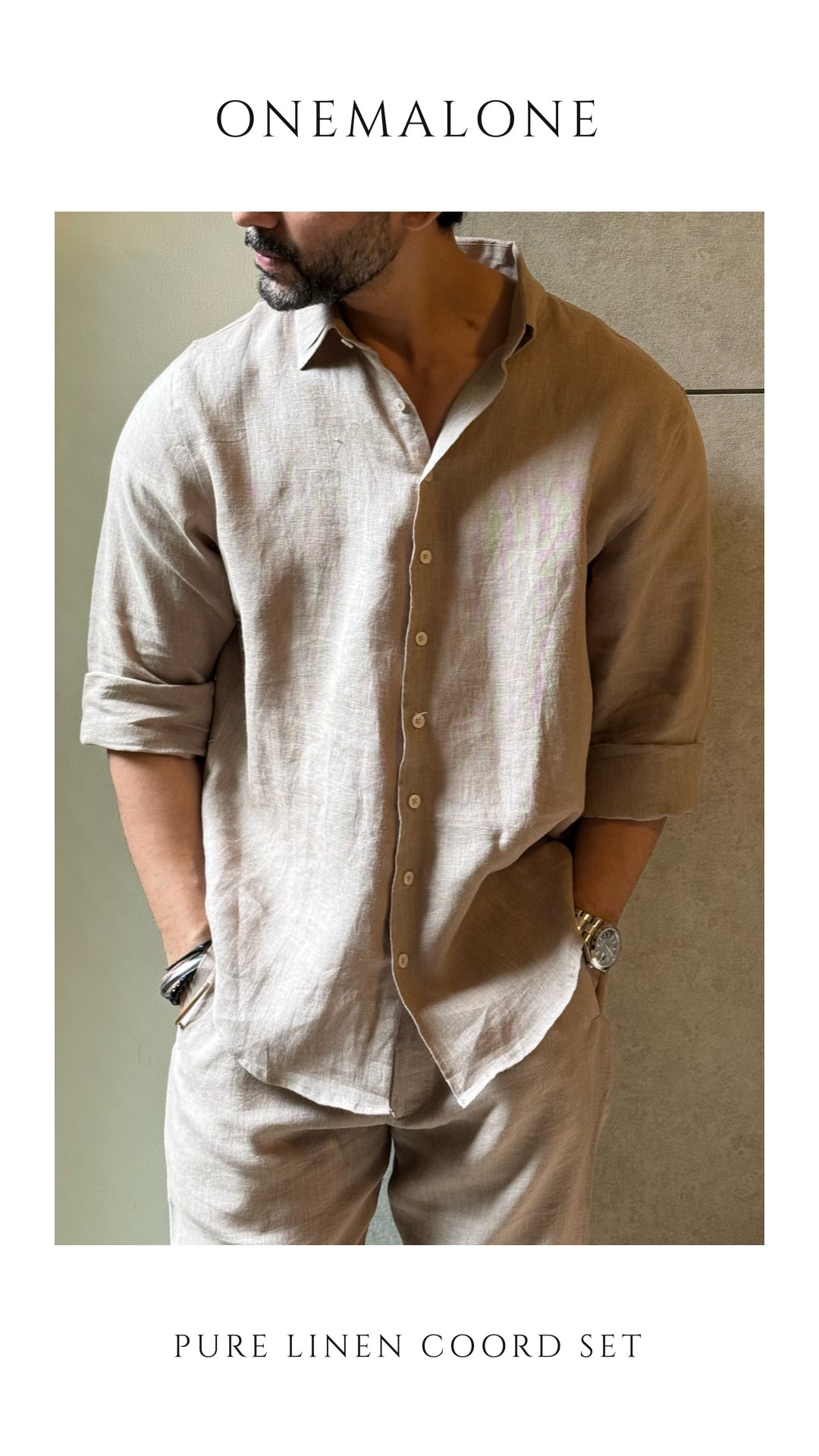 Linen Coord Set - Beige
