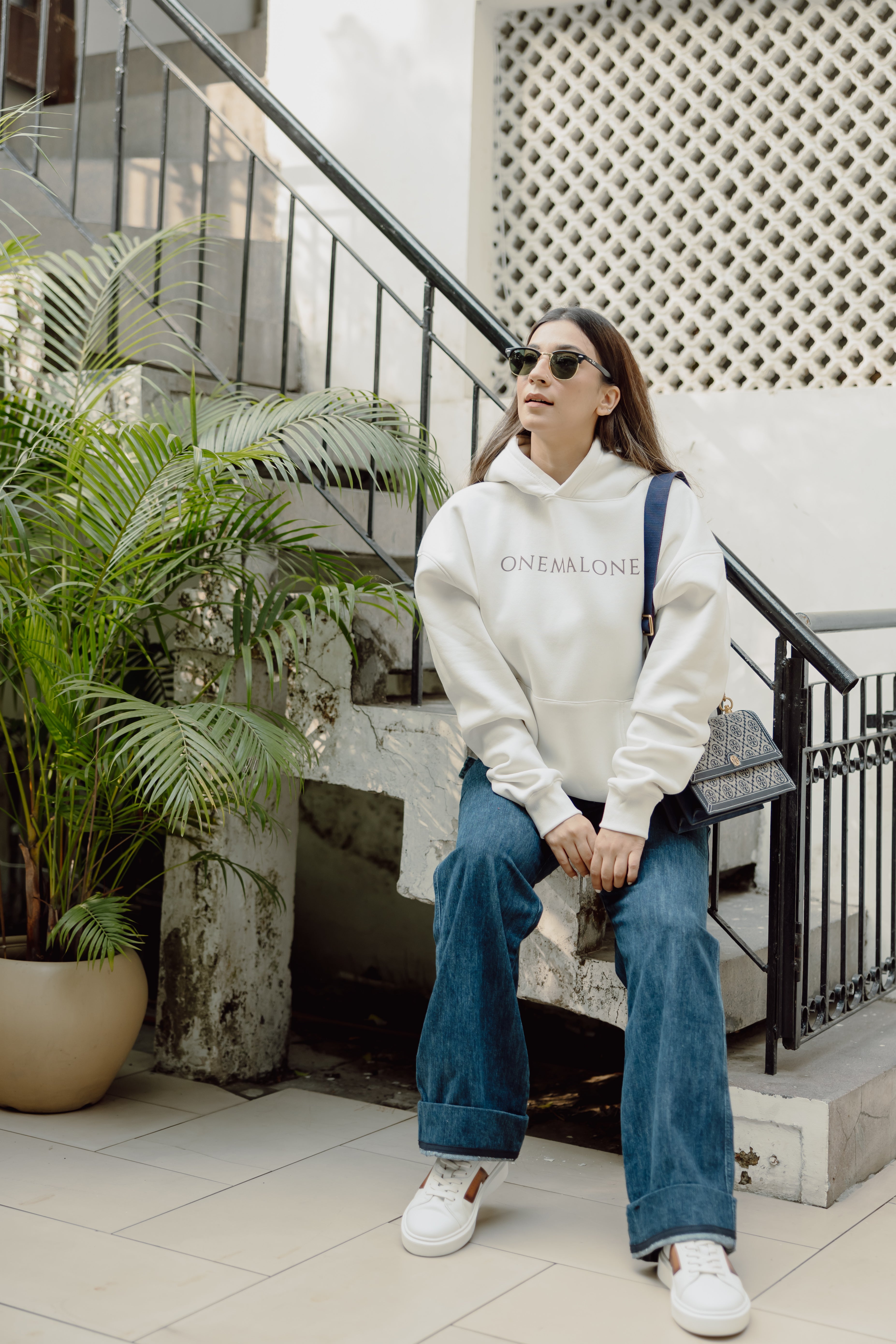 Hoodie - Off White for Women