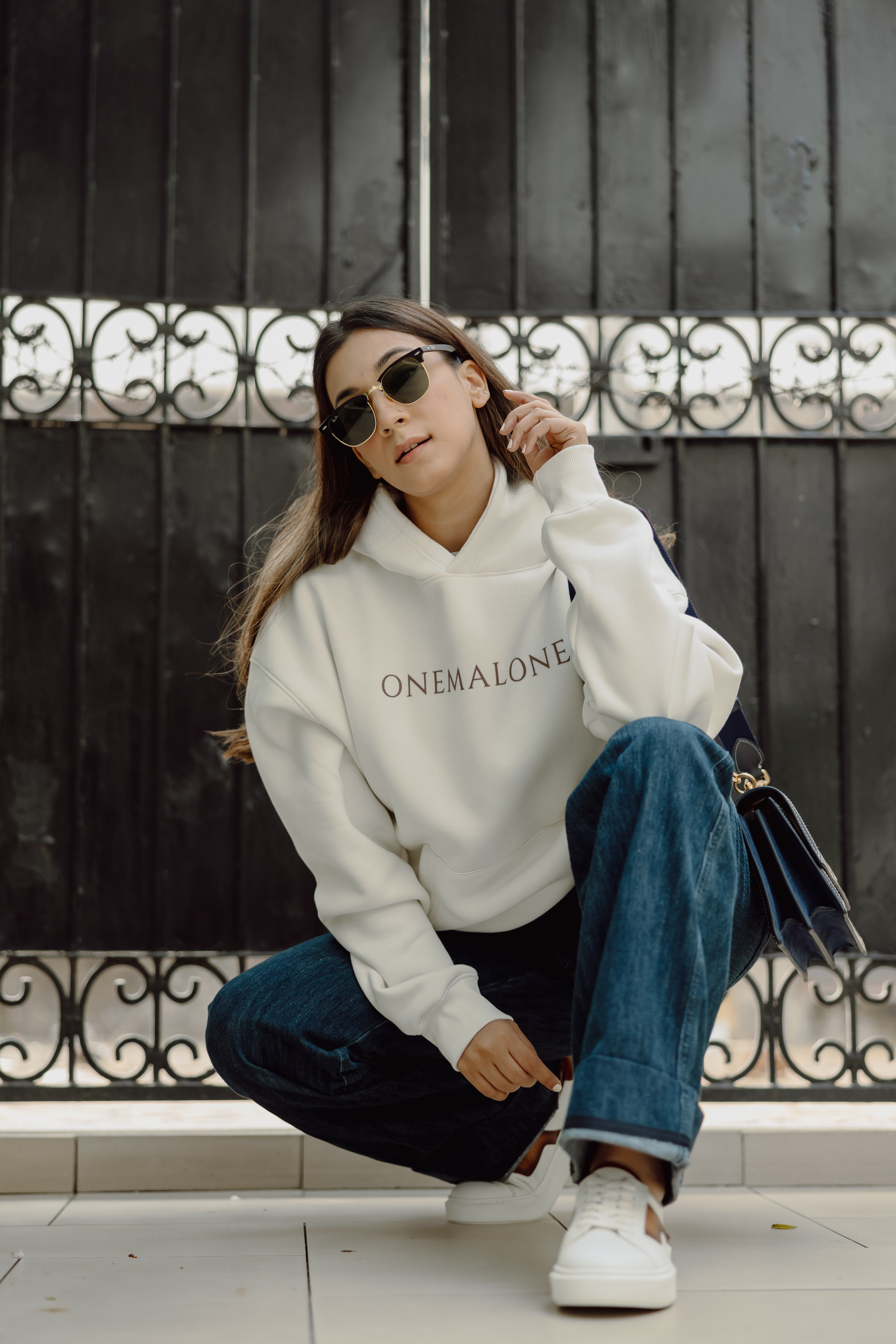 Hoodie - Off White for Women