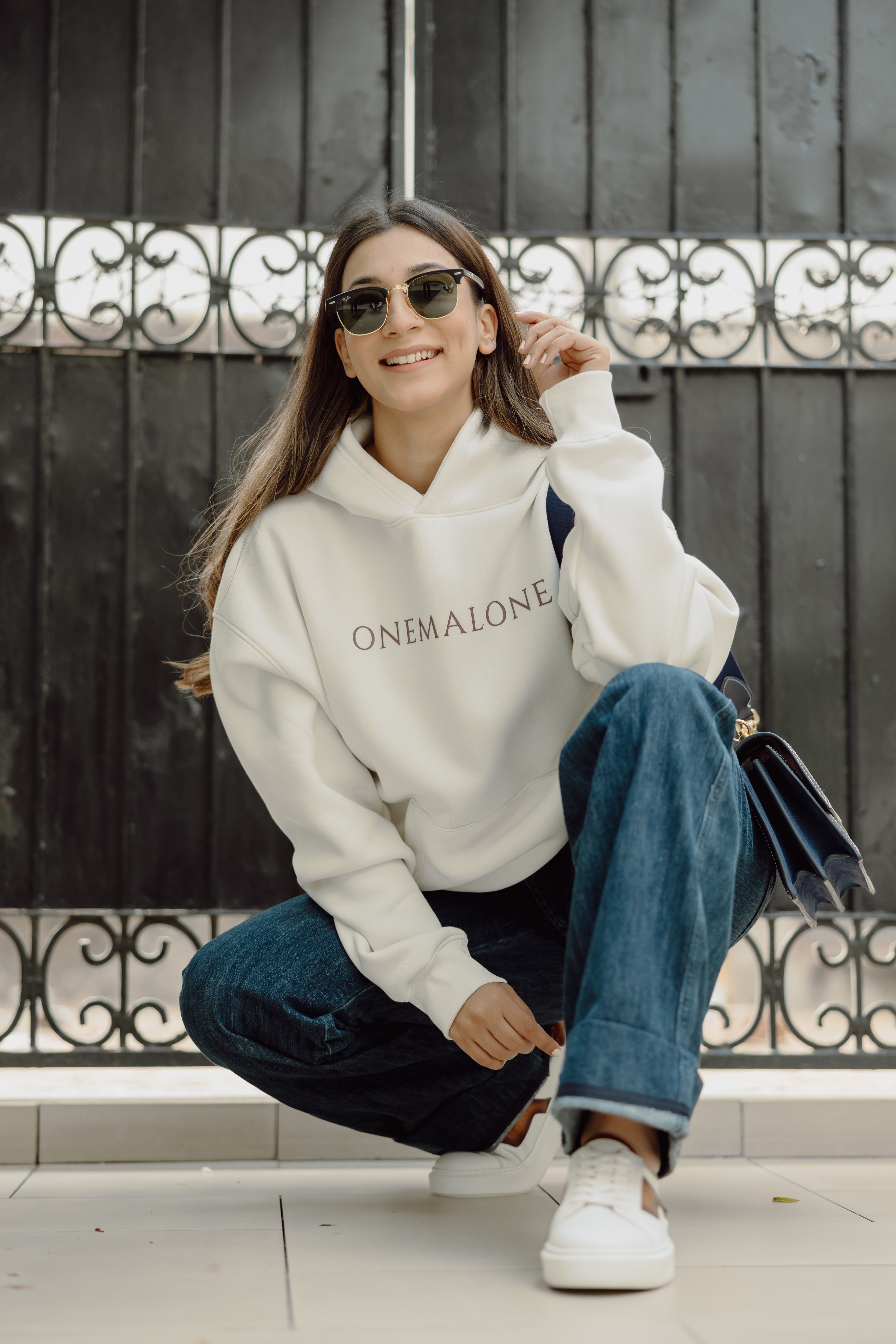 Hoodie - Off White for Women