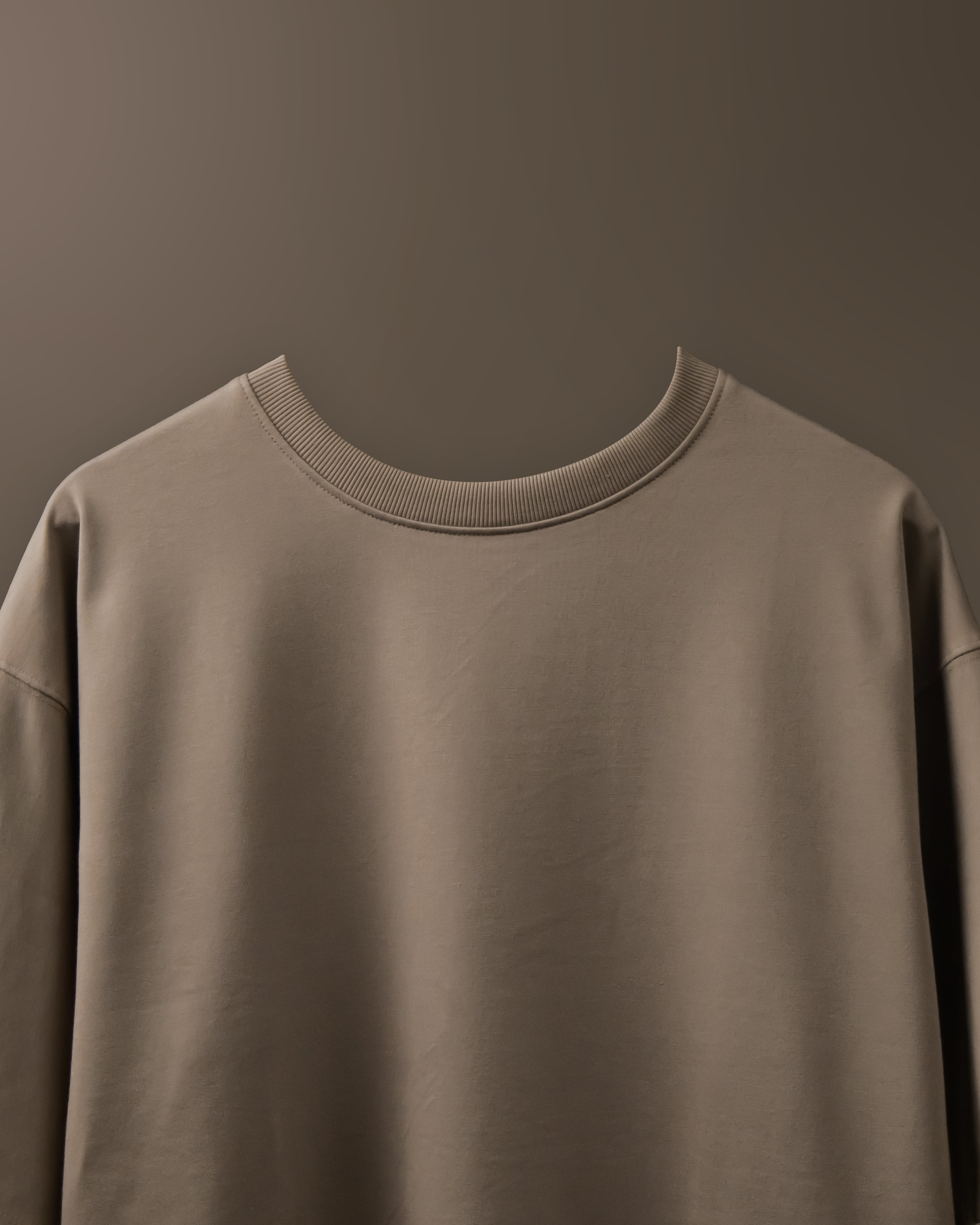 Drop Shoulder Mocha T-shirt