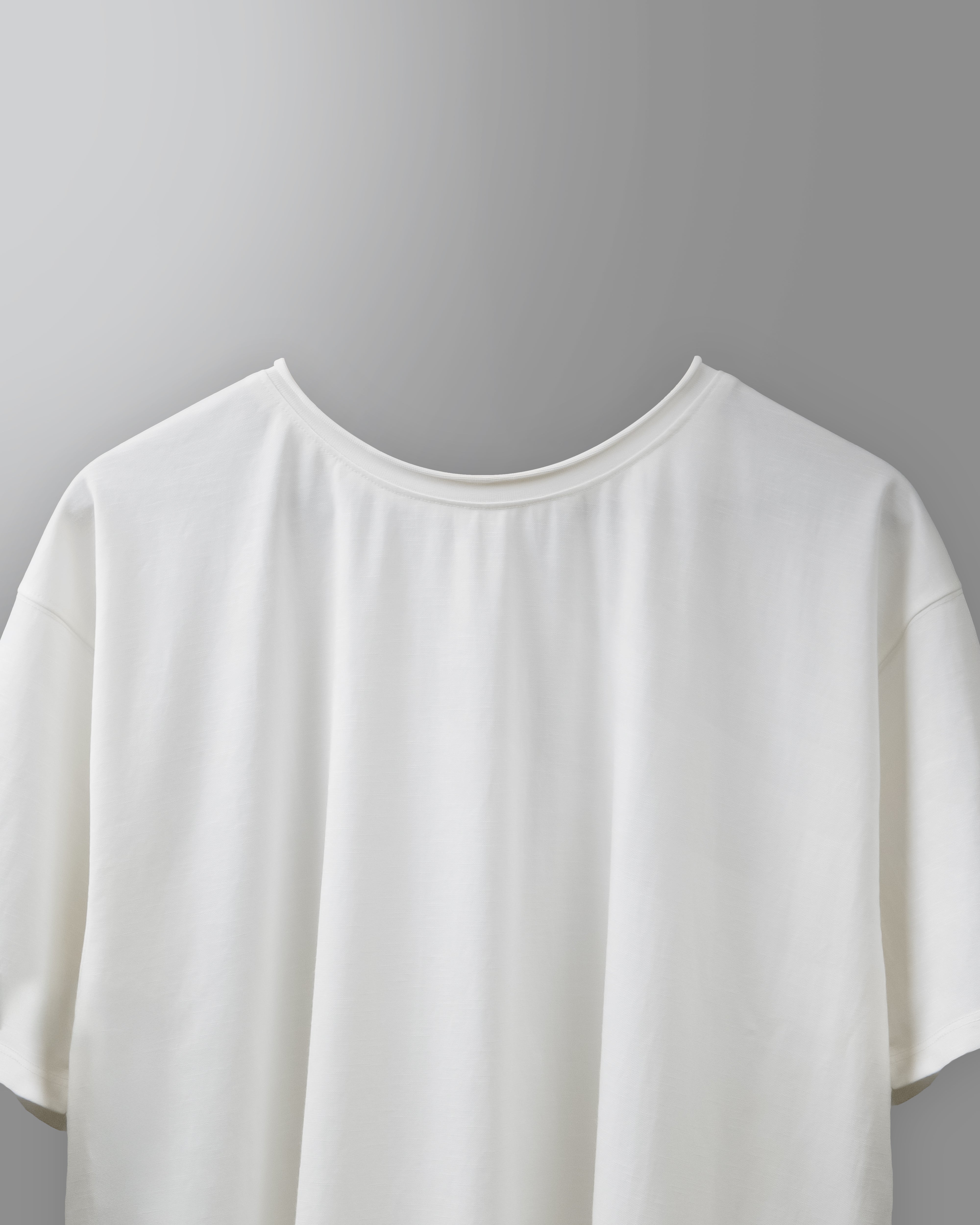 SLUB CREW NECK T-Shirt - White