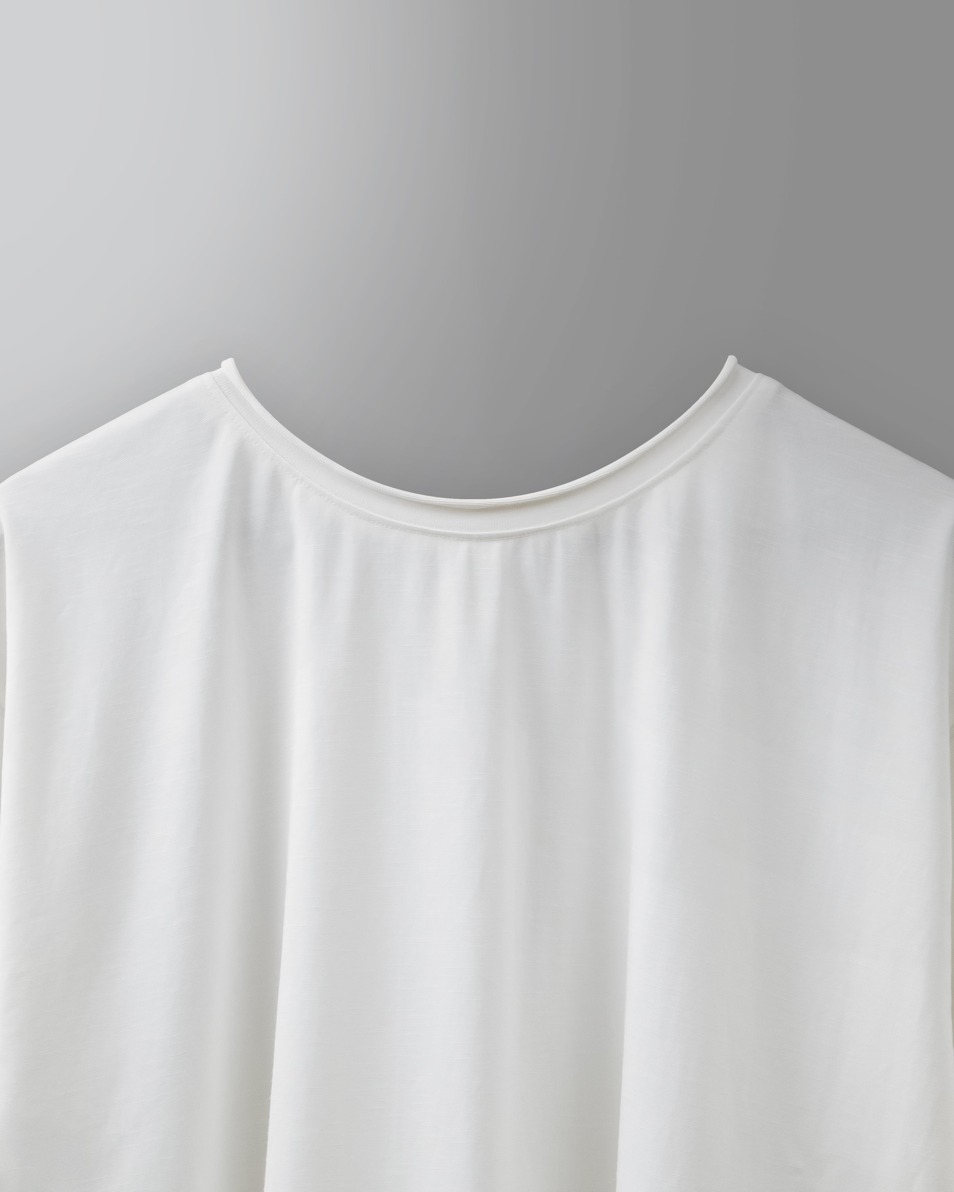 SLUB CREW NECK T-Shirt - White