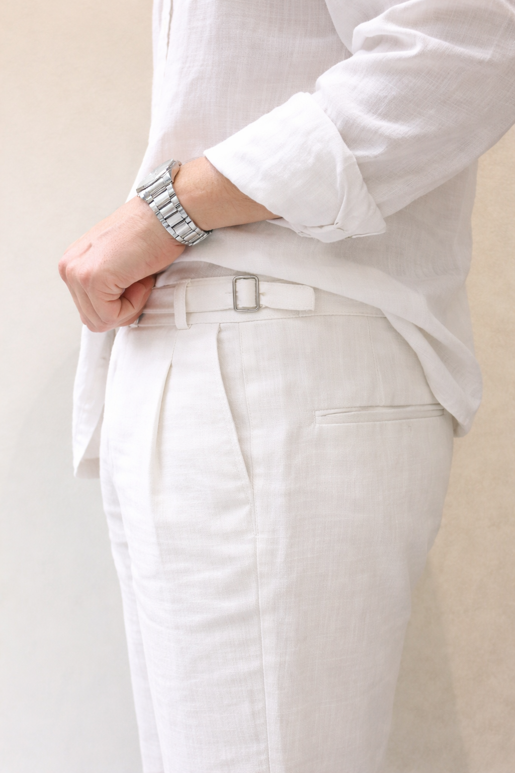 Linen Coord Set - White