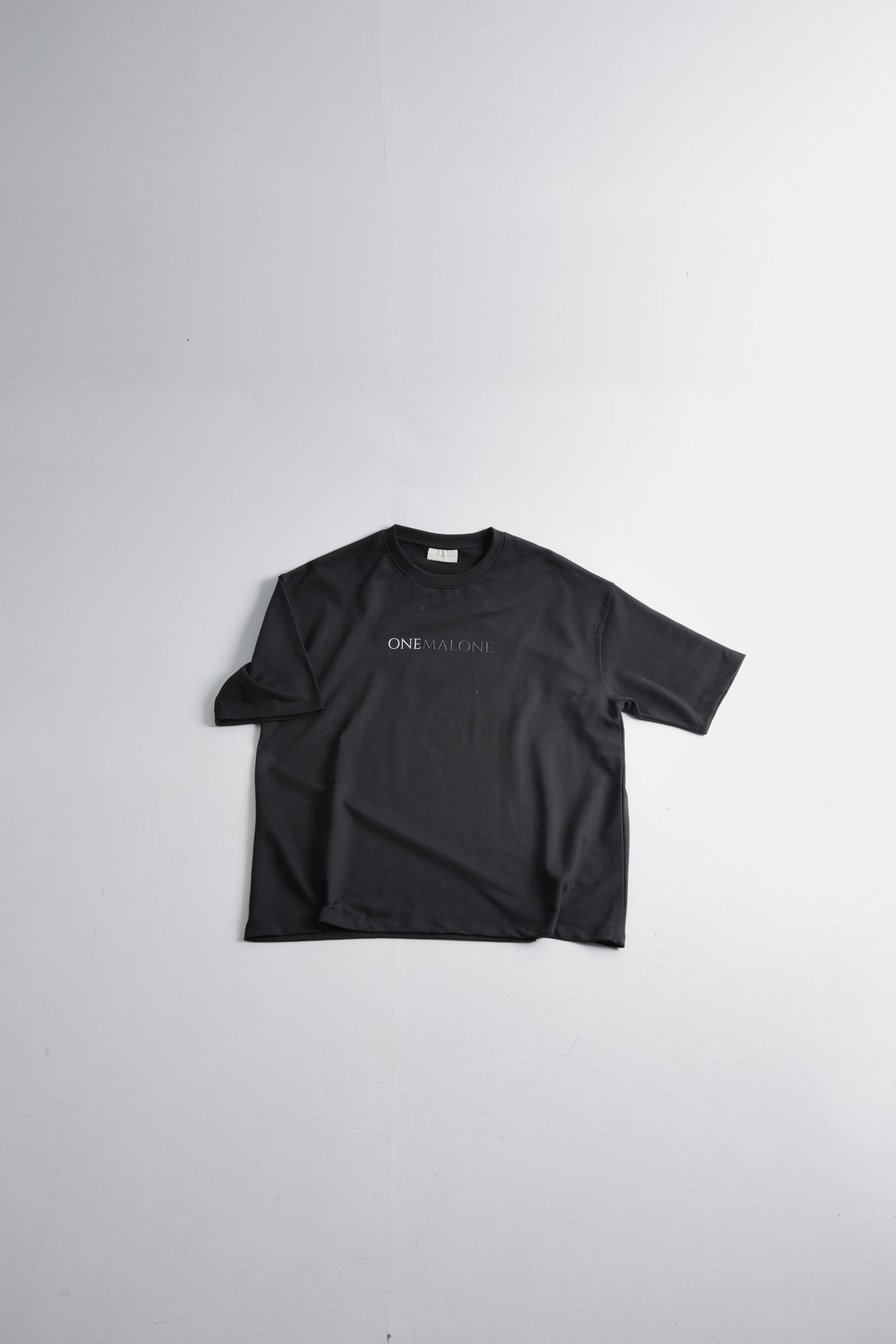 Drop Shoulder Black T-shirt
