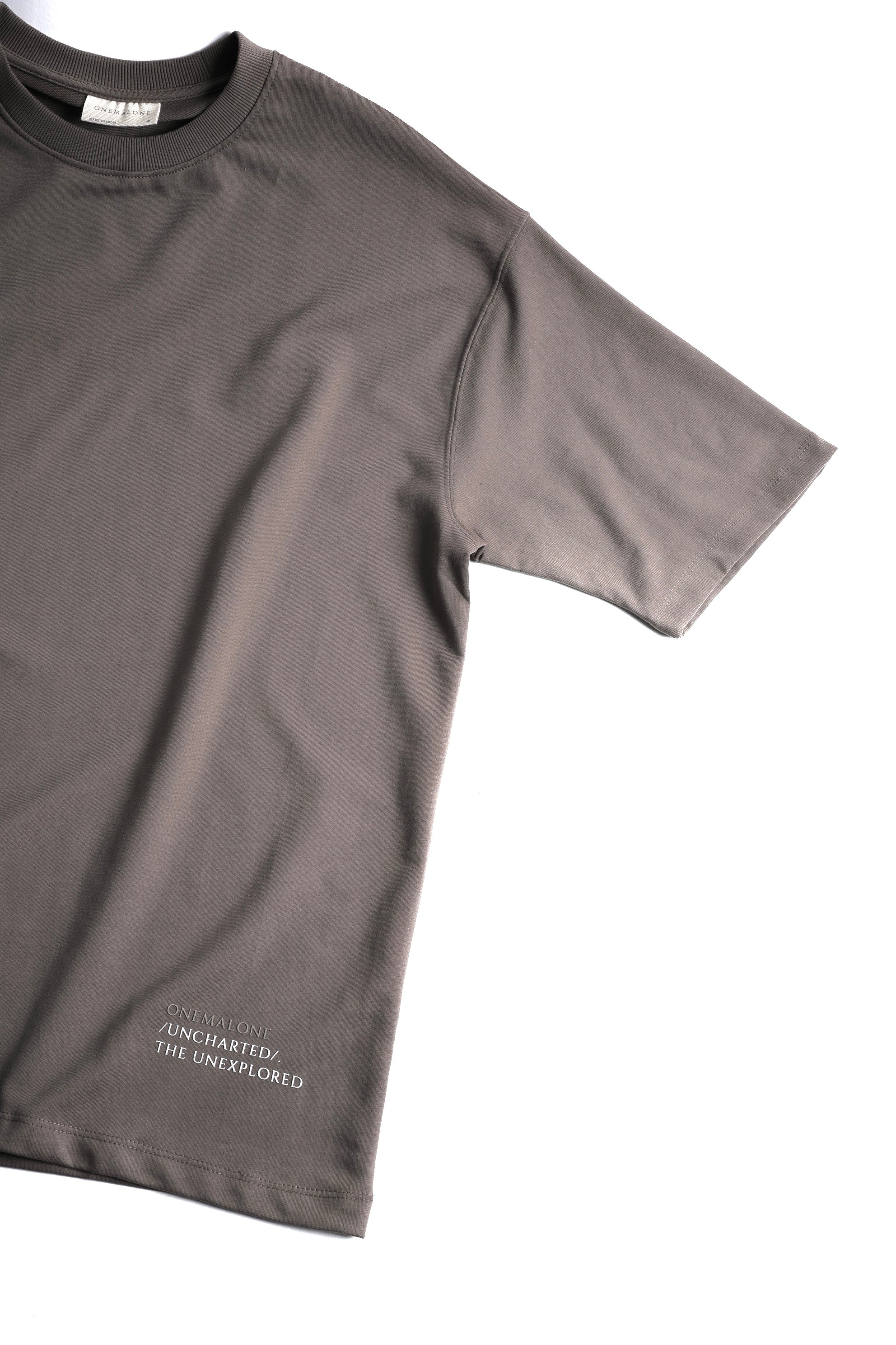 Drop Shoulder Mocha T-shirt