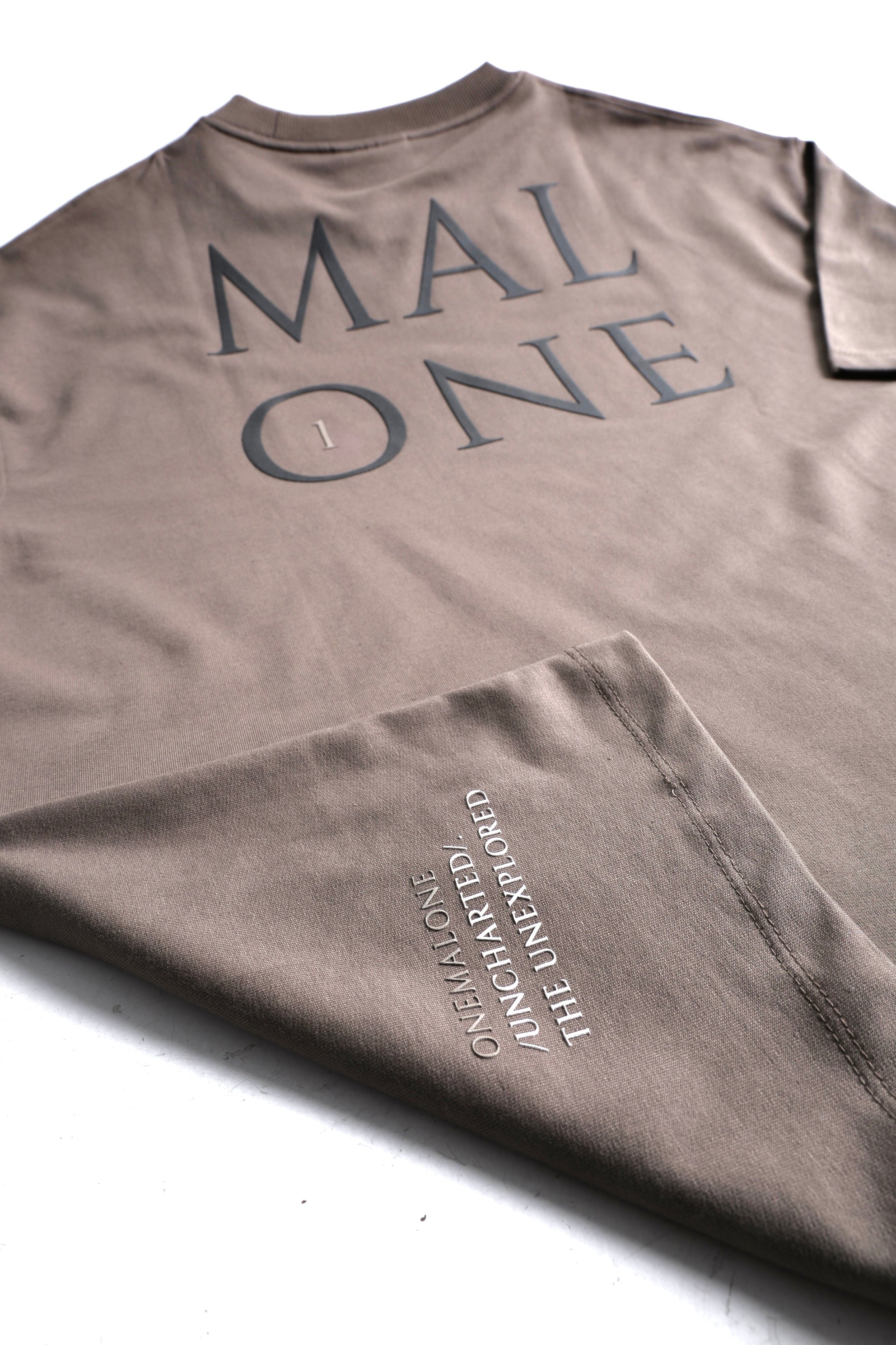 Drop Shoulder Mocha T-shirt