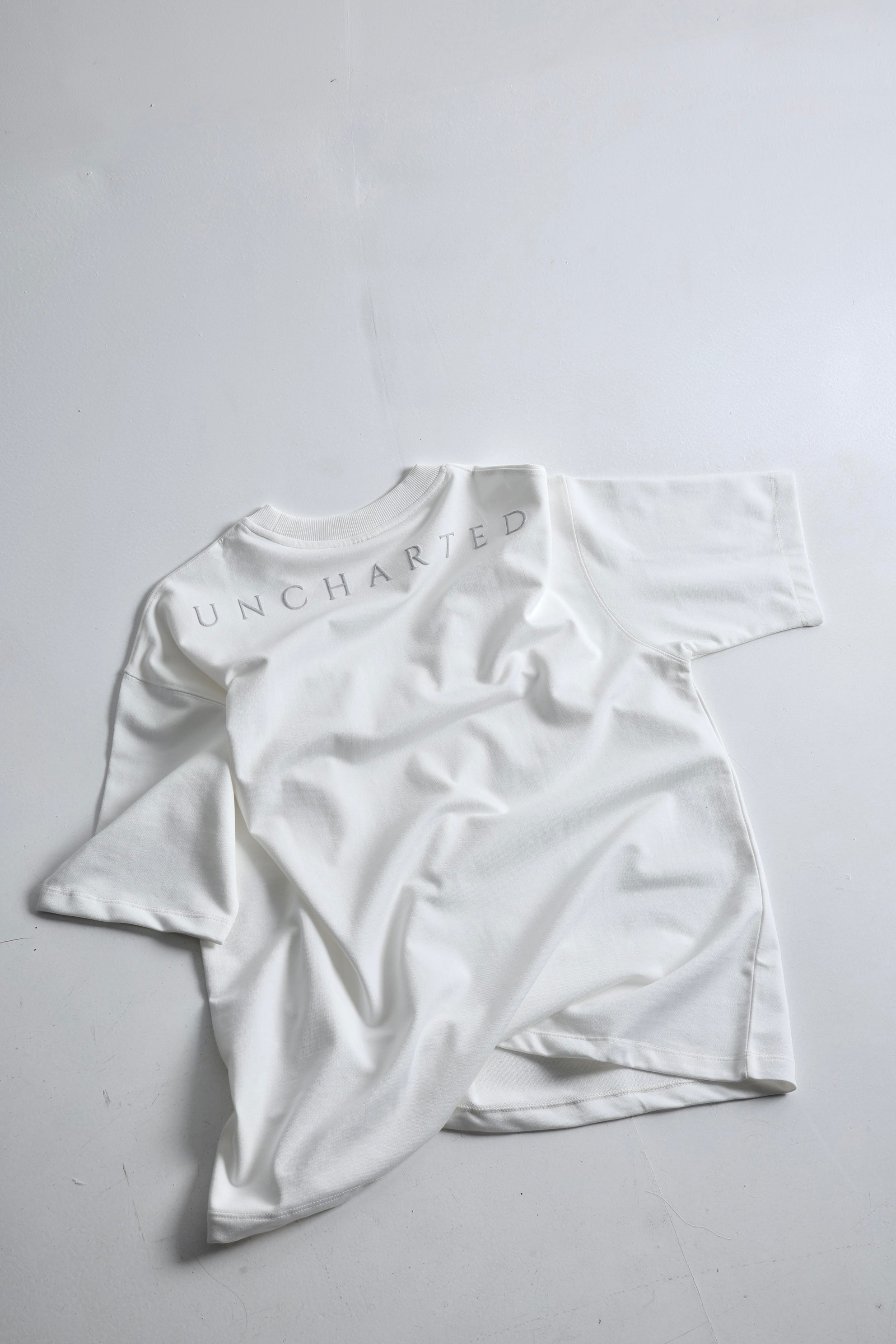 Drop Shoulder Ivory T-shirt