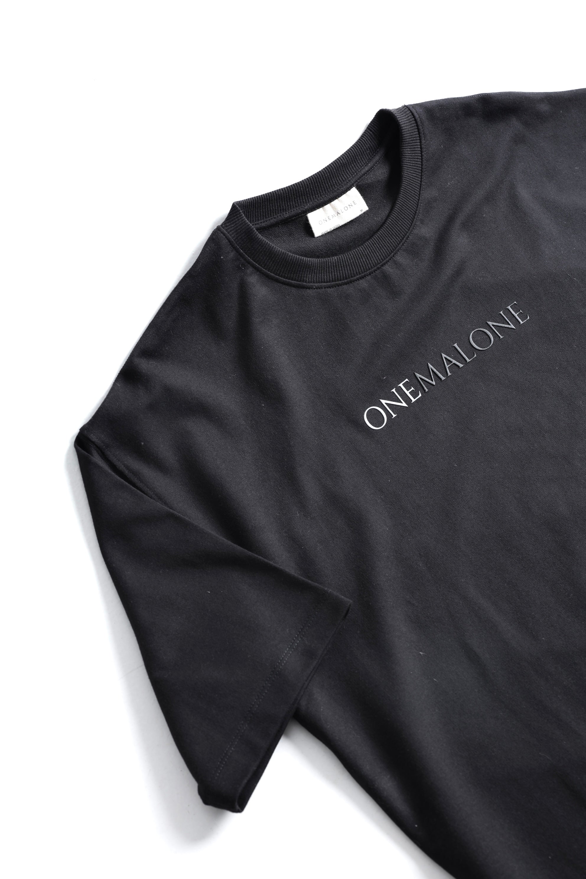 Drop Shoulder Black T-shirt