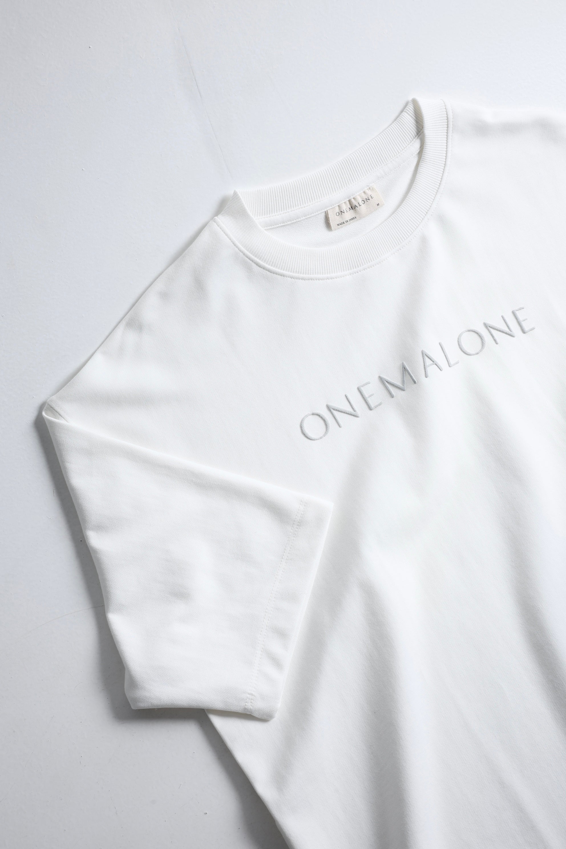 Drop Shoulder Ivory T-shirt