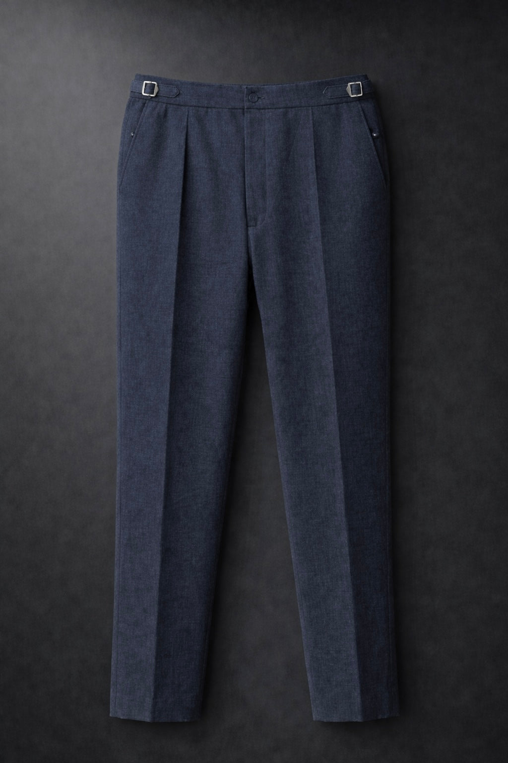 Linen Navy Blue Pants
