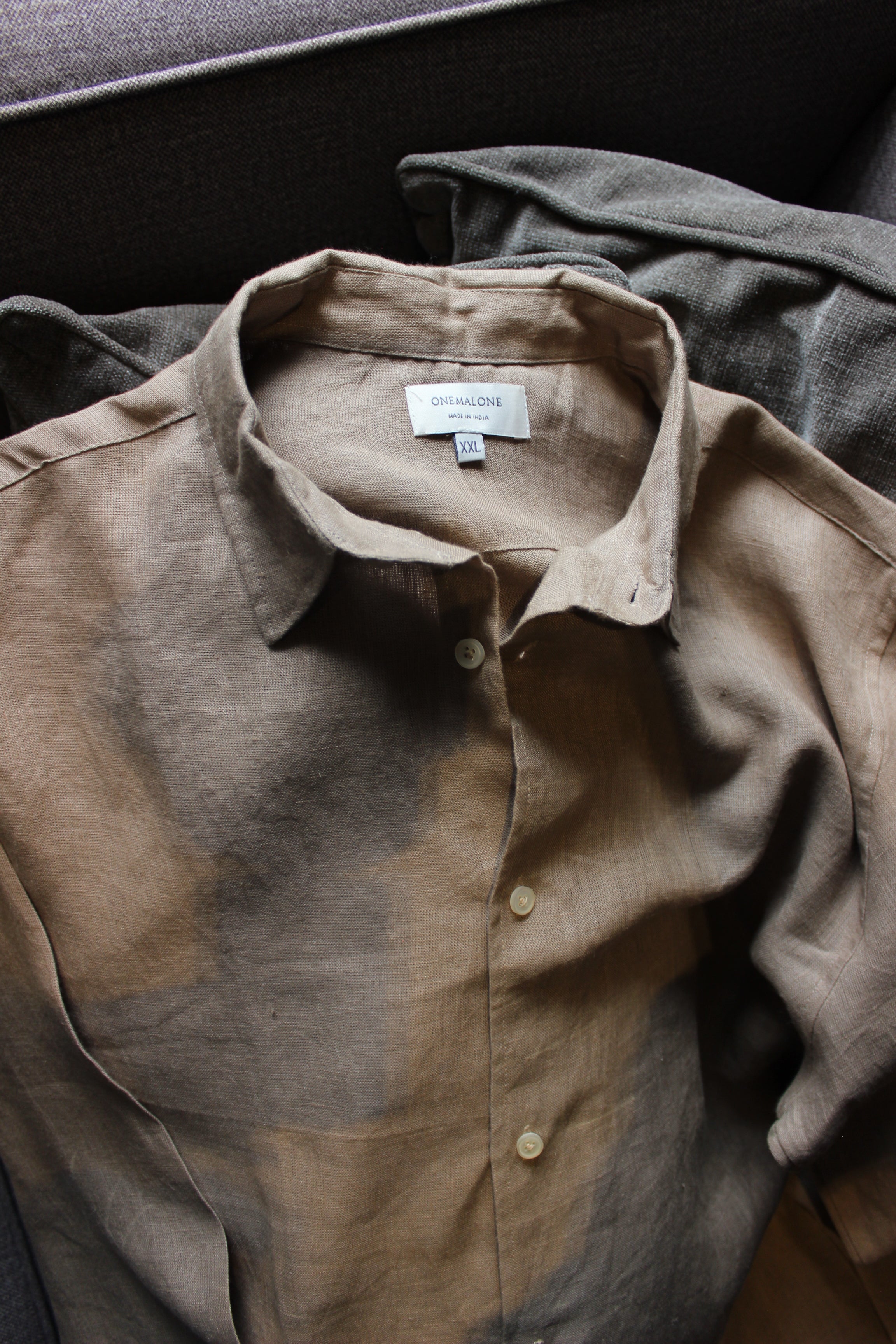 Beige Linen Shirt